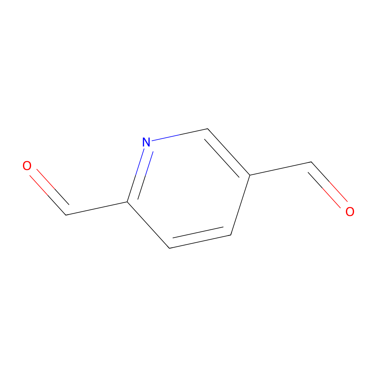 2,5-Pyridinedicarboxaldehyde molecular structure, CAS 6221-01-8