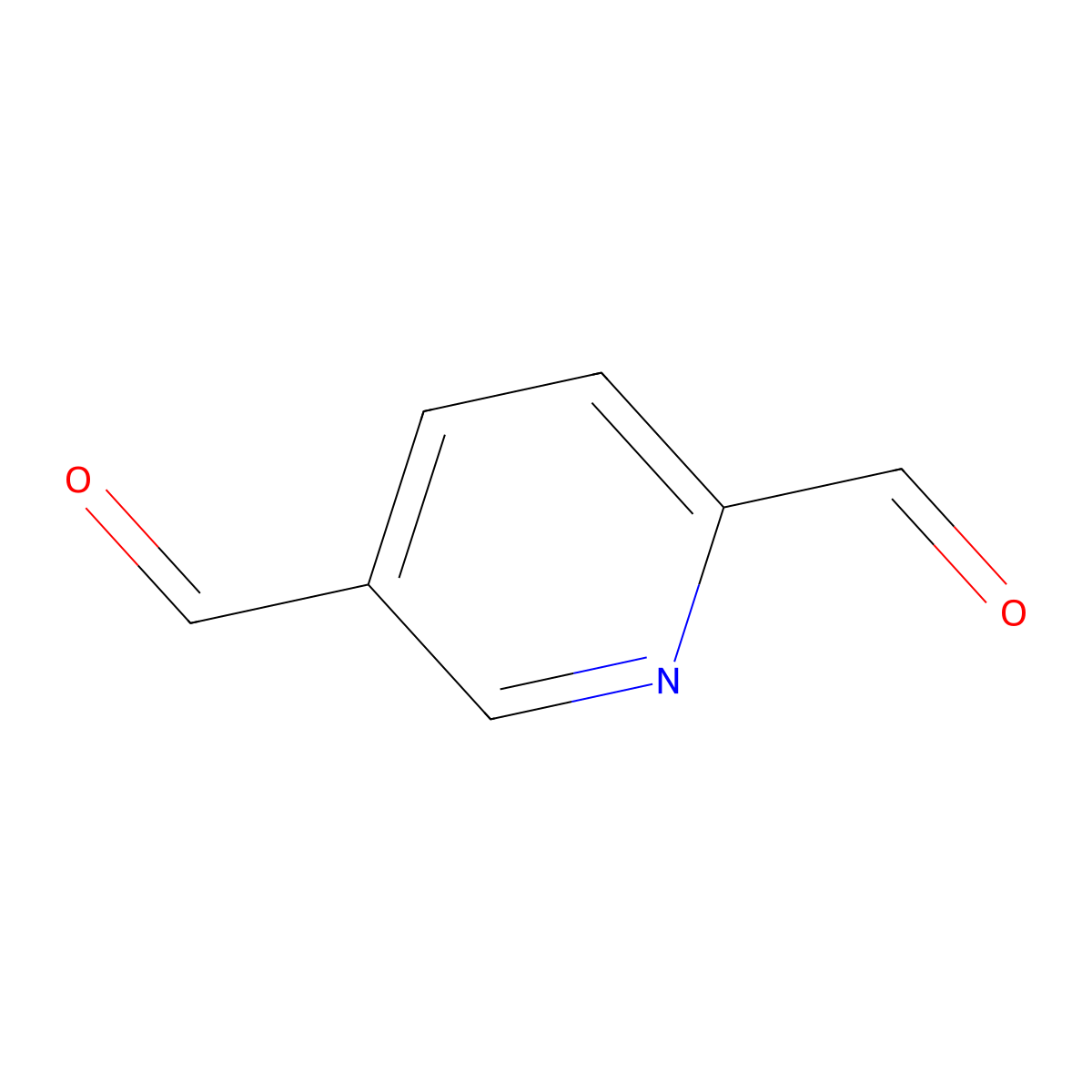 2,5-Pyridinedicarboxaldehyde molecular structure, CAS 6221-01-8