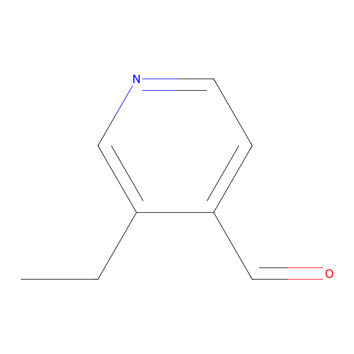 3-Ethylpyridine-4-carbaldehyde molecular structure, CAS 6221-16-5