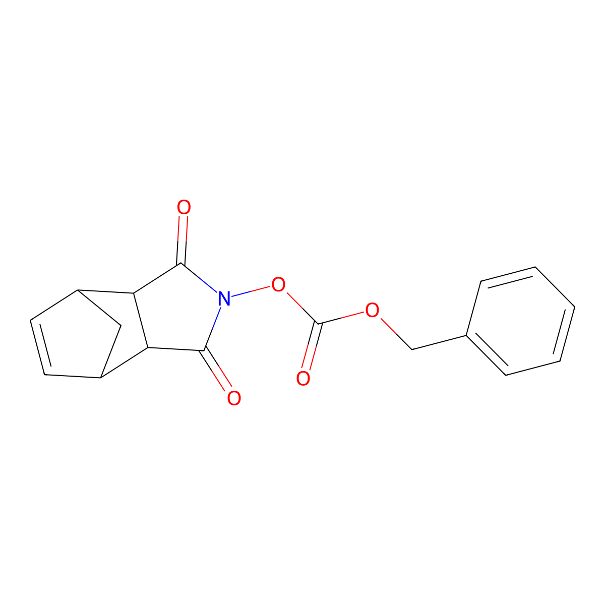 n-Benzyloxycarbonyloxy-5-norbornene-2,3-dicarboximide molecular structure, CAS 62210-73-5