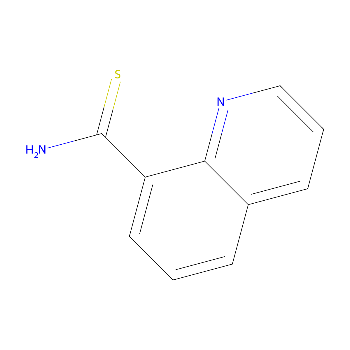 Quinoline-8-carbothioamide molecular structure, CAS 62216-06-2
