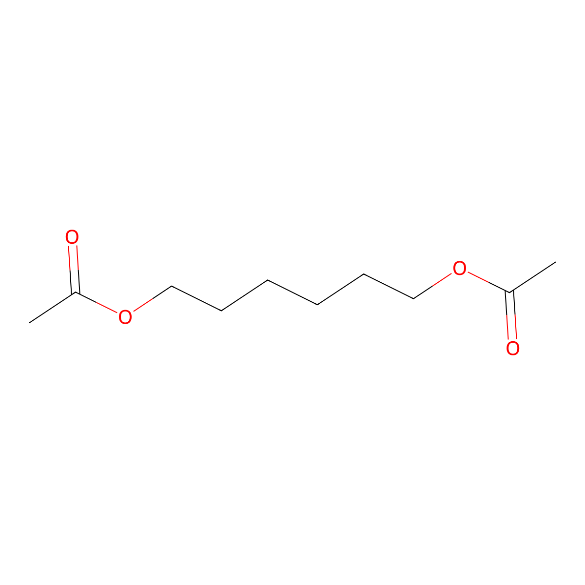 1,6-Hexanediol, 1,6-diacetate molecular structure, CAS 6222-17-9