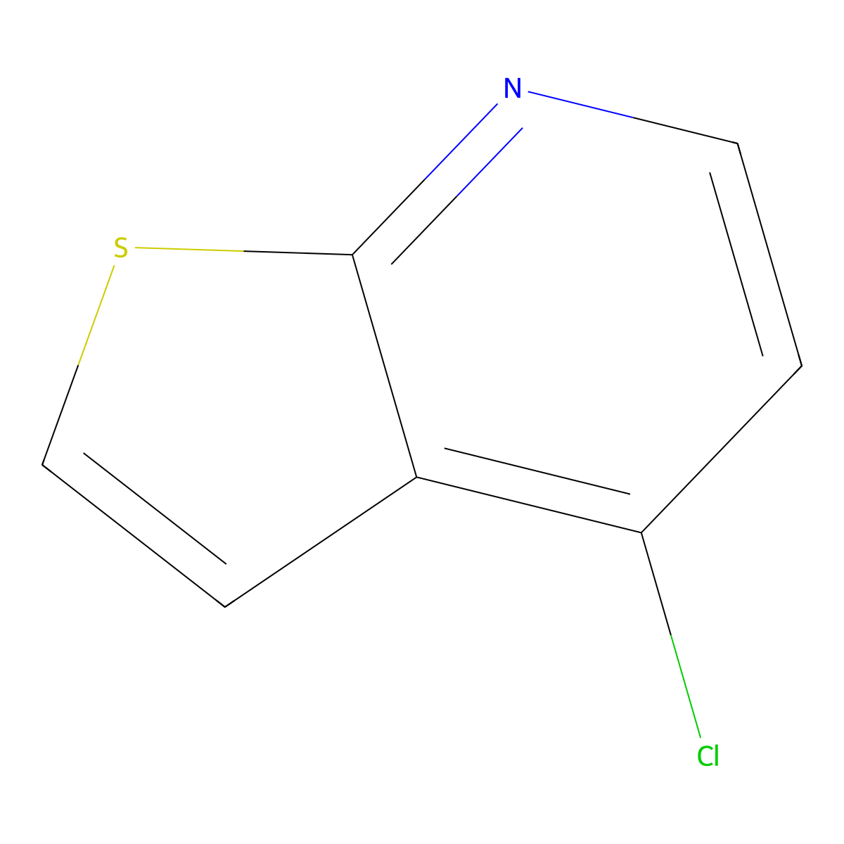 4-Chlorothieno[2,3-b]pyridine molecular structure, CAS 62226-17-9