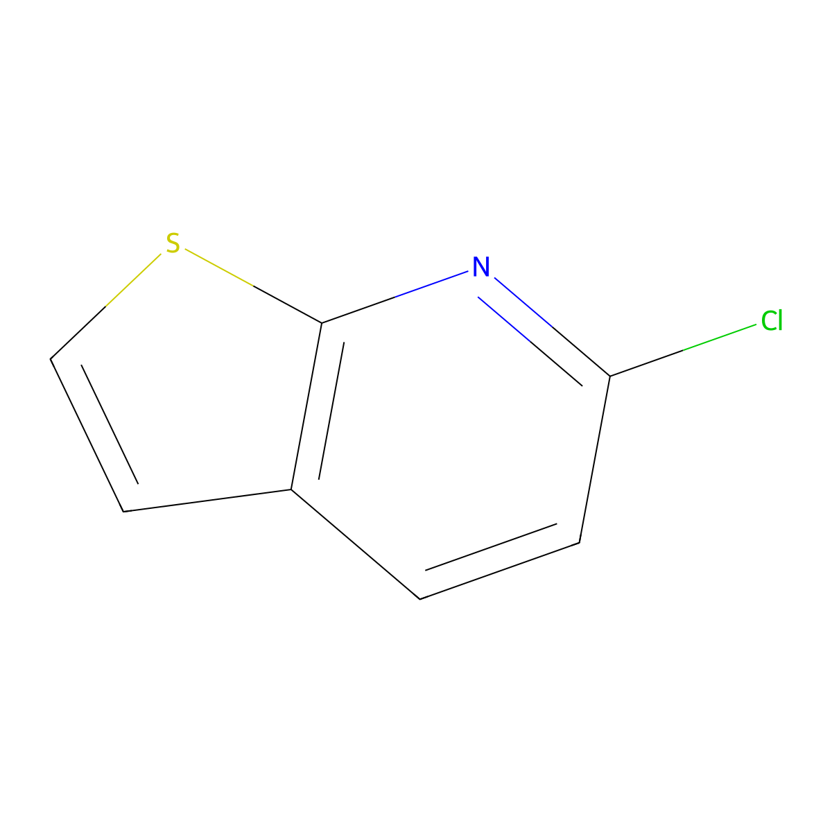 6-Chlorothieno(2,3-b)pyridine molecular structure, CAS 62226-18-0