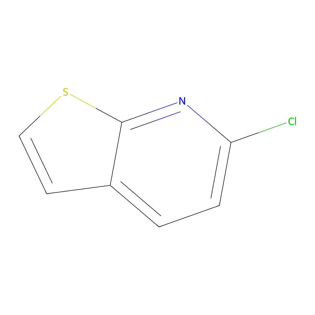 6-Chlorothieno(2,3-b)pyridine molecular structure, CAS 62226-18-0