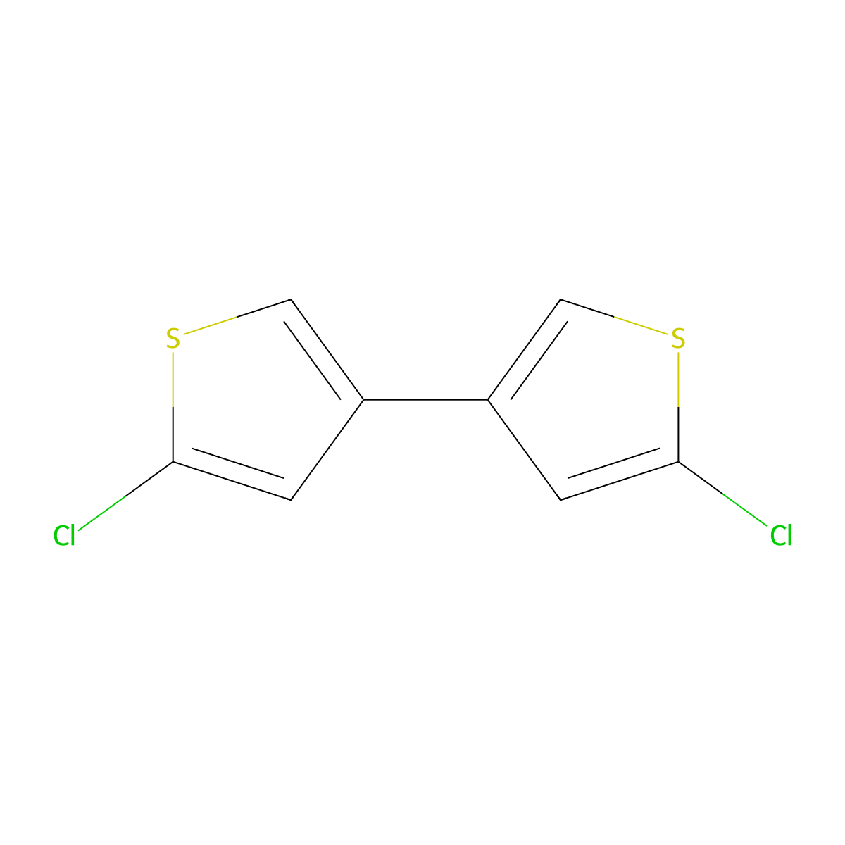 2-Chloro-4-(5-chlorothiophen-3-yl)thiophene molecular structure, CAS 62226-39-5