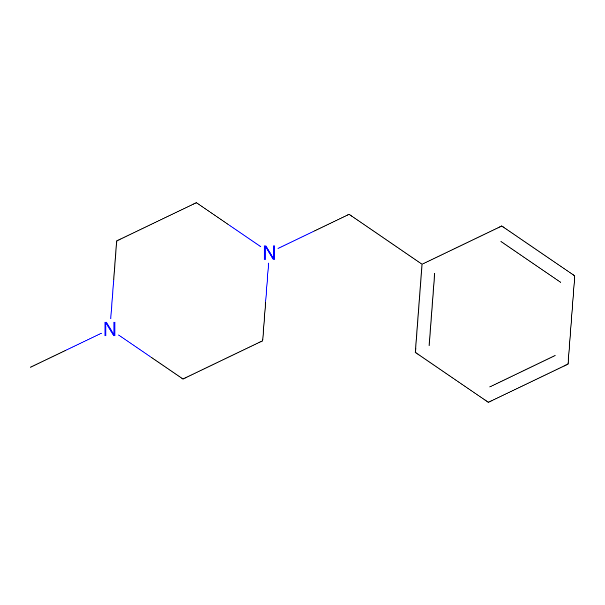1-Benzyl-4-methyl-piperazine molecular structure, CAS 62226-74-8