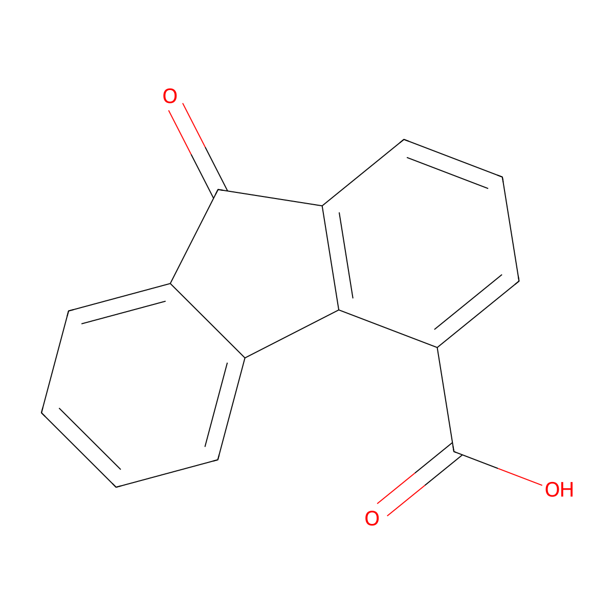 9-Oxofluorene-4-carboxylic acid molecular structure, CAS 6223-83-2