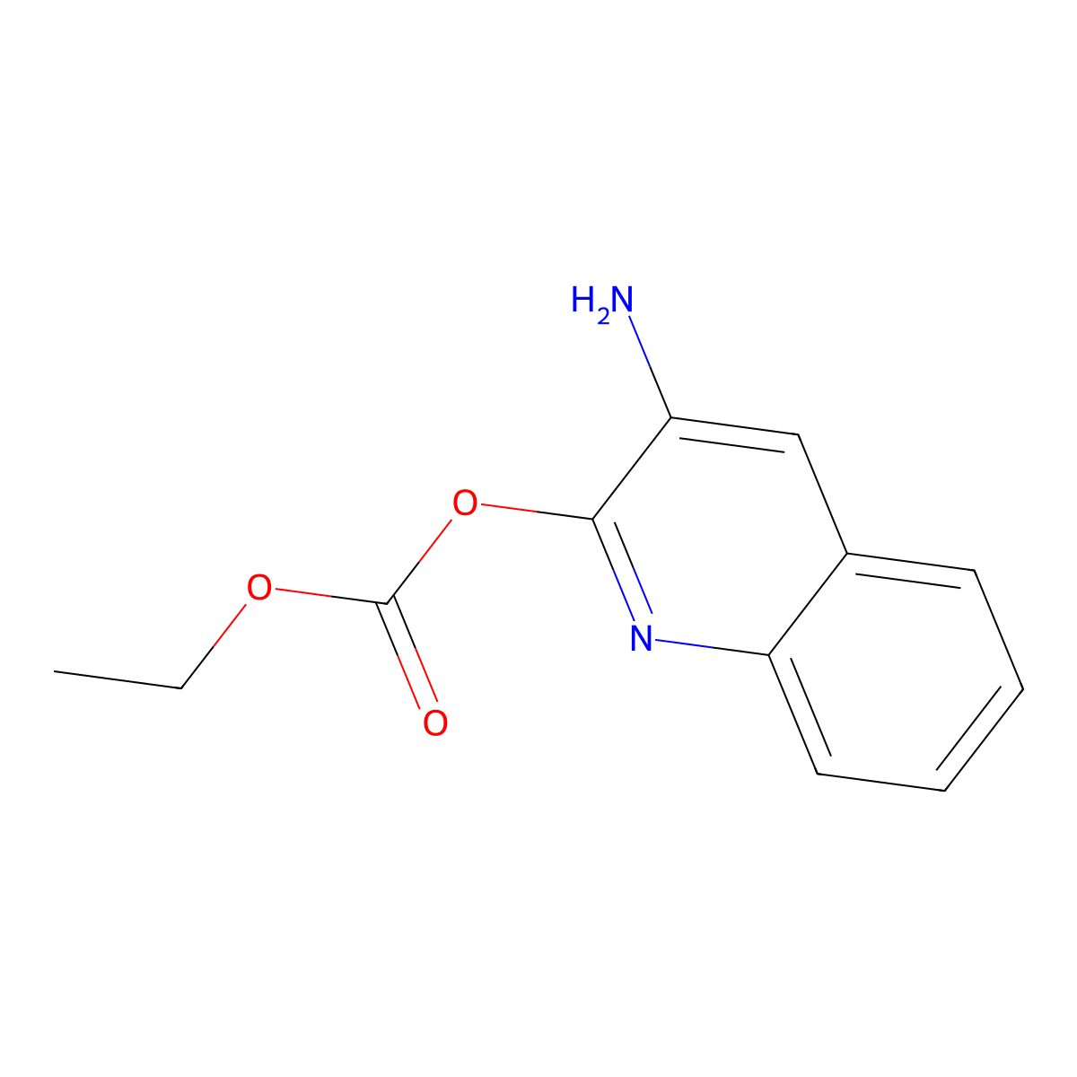 3-Aminoquinolin-2-yl ethyl carbonate molecular structure, CAS 62235-59-0