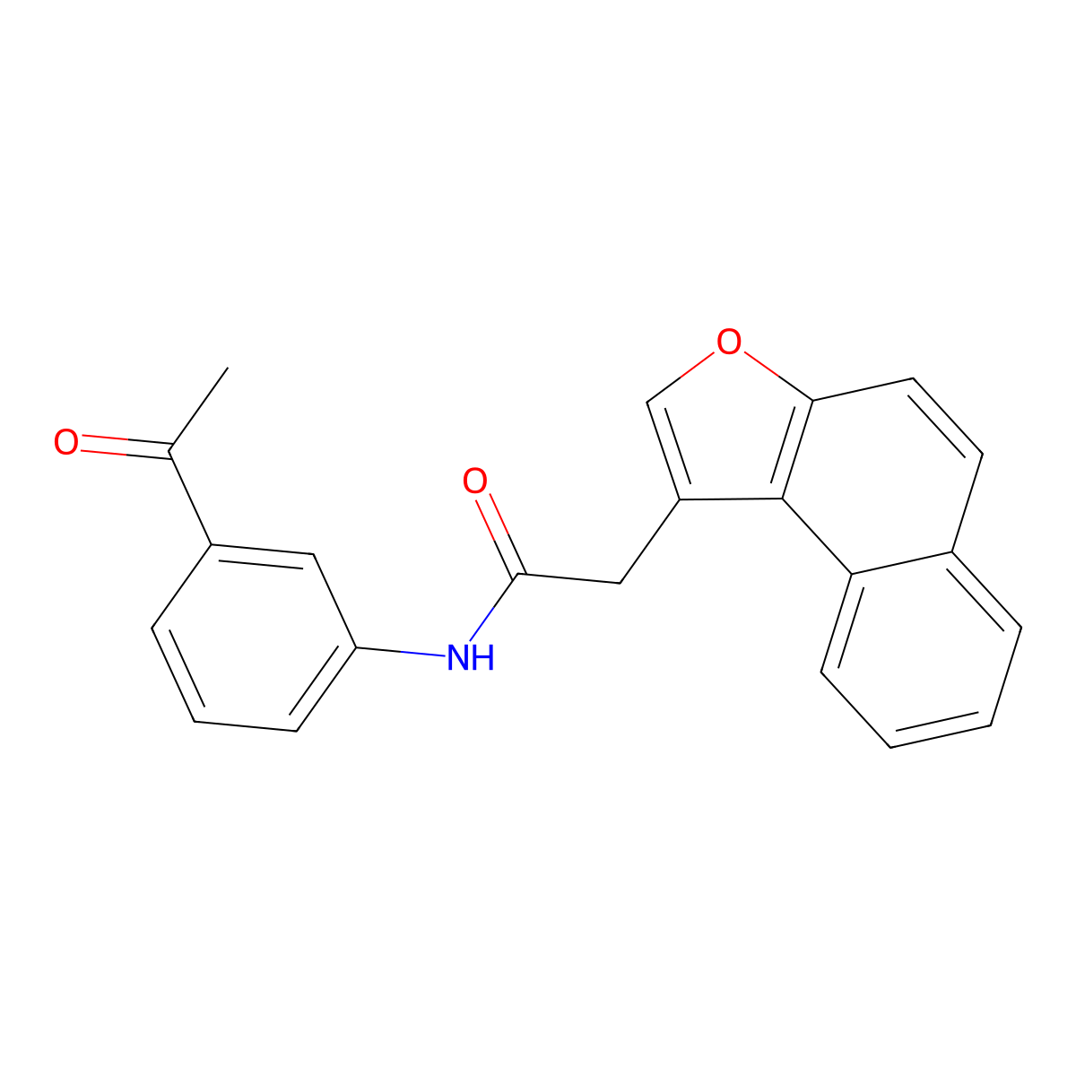 N-(3-acetylphenyl)-2-{naphtho[2,1-b]furan-1-yl}acetamide molecular structure, CAS 622351-57-9