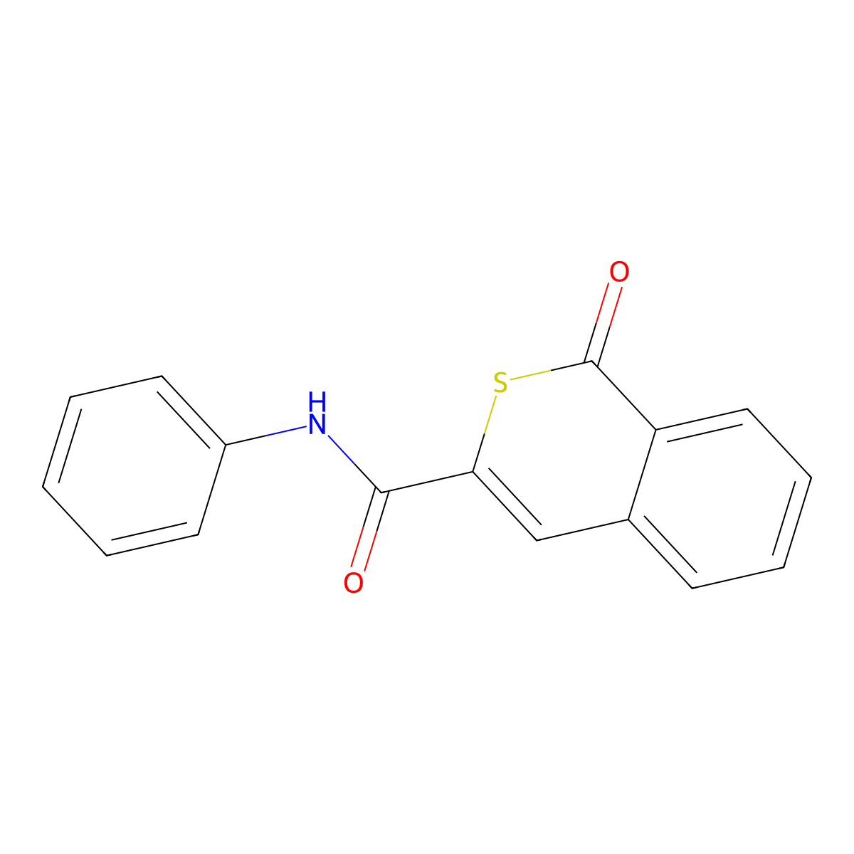1-oxo-N-phenyl-1H-isothiochromene-3-carboxamide molecular structure, CAS 622352-52-7