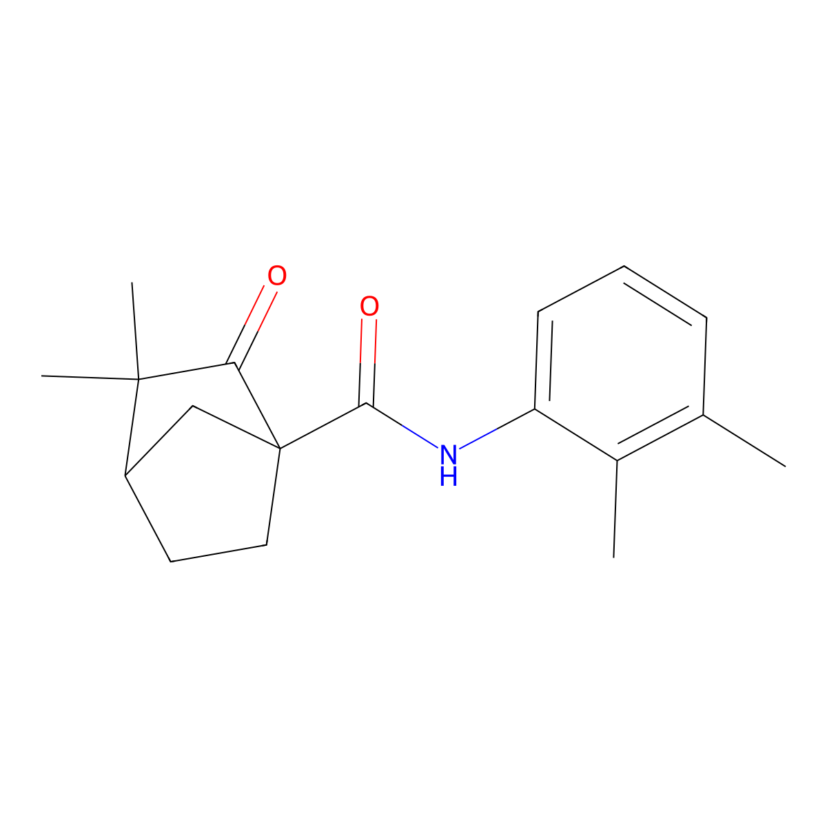 N-(2,3-dimethylphenyl)-3,3-dimethyl-2-oxobicyclo[2.2.1]heptane-1-carboxamide molecular structure, CAS 622360-65-0