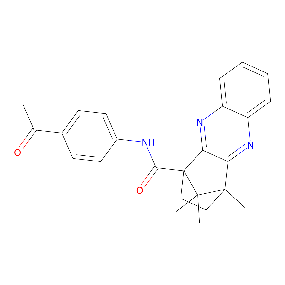 N-(4-acetylphenyl)-12,15,15-trimethyl-3,10-diazatetracyclo[10.2.1.0^{2,11}.0^{4,9}]pentadeca-2(11),3,5,7,9-pentaene-1-carboxamide molecular structure, CAS 622364-67-4