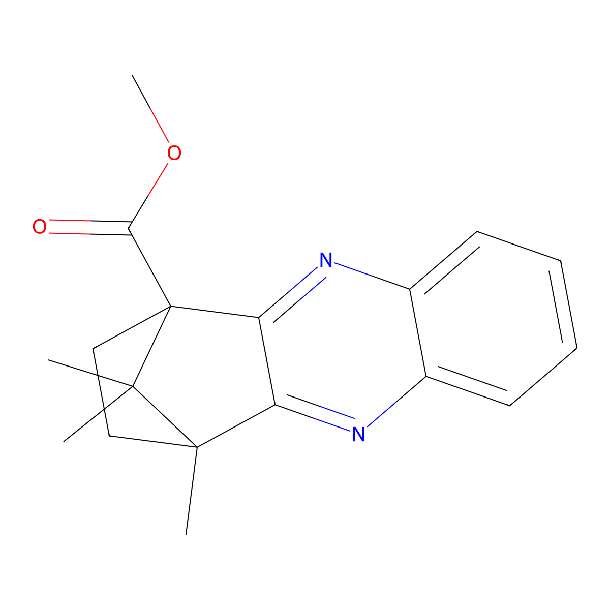 Methyl 12,15,15-trimethyl-3,10-diazatetracyclo[10.2.1.02,11.04,9]pentadeca-2,4,6,8,10-pentaene-1-carboxylate molecular structure, CAS 622365-00-8