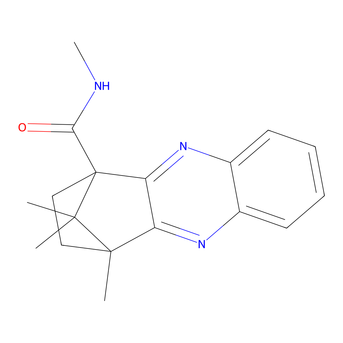 N,4,11,11-tetramethyl-3,4-dihydro-1,4-methanophenazine-1(2H)-carboxamide molecular structure, CAS 622365-09-7