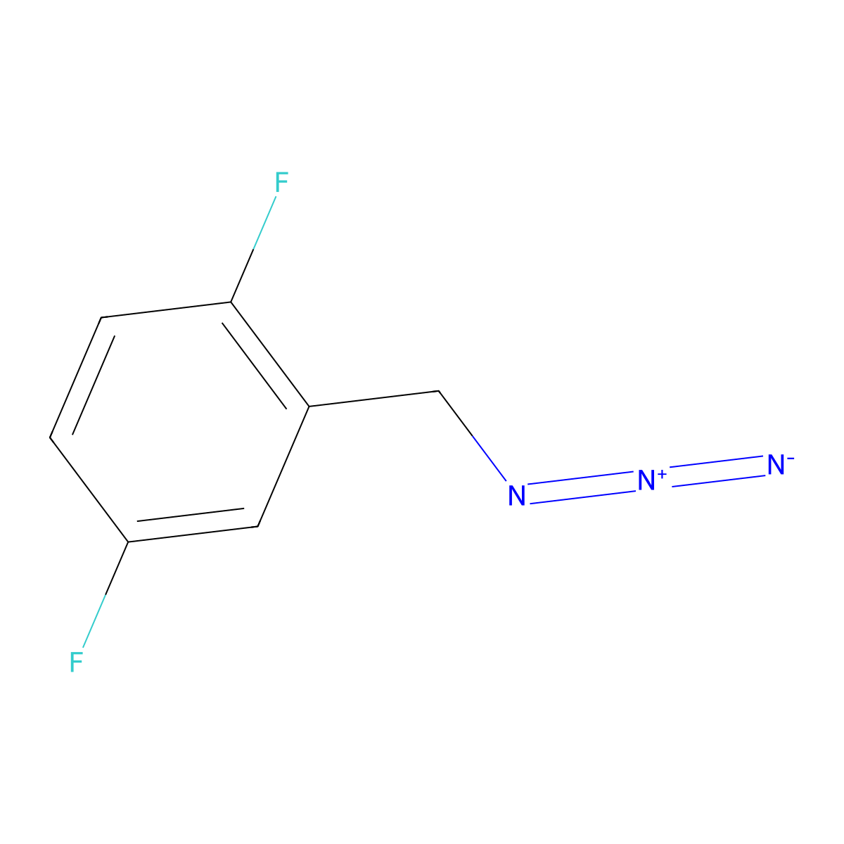 2,5-Difluorobenzyl azide molecular structure, CAS 622372-74-1