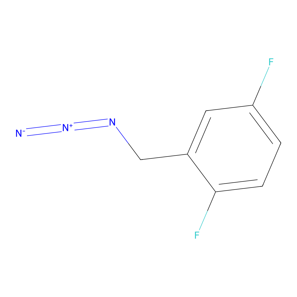 2,5-Difluorobenzyl azide molecular structure, CAS 622372-74-1