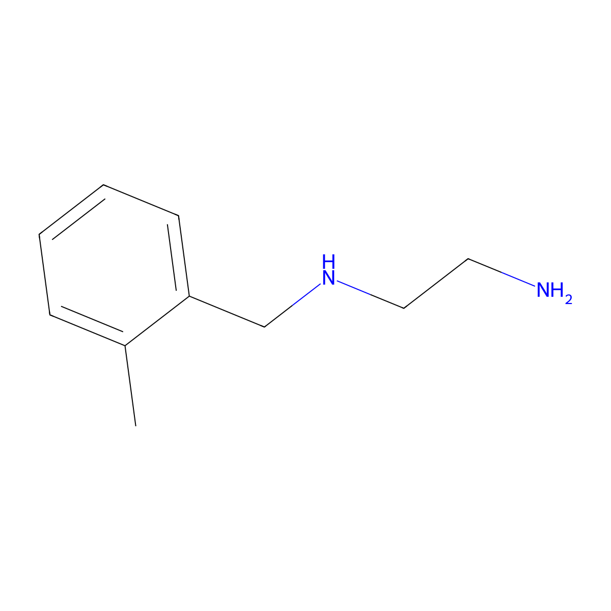 N-(2-aminoethyl)-N-(2-methylbenzyl)amine molecular structure, CAS 622373-91-5