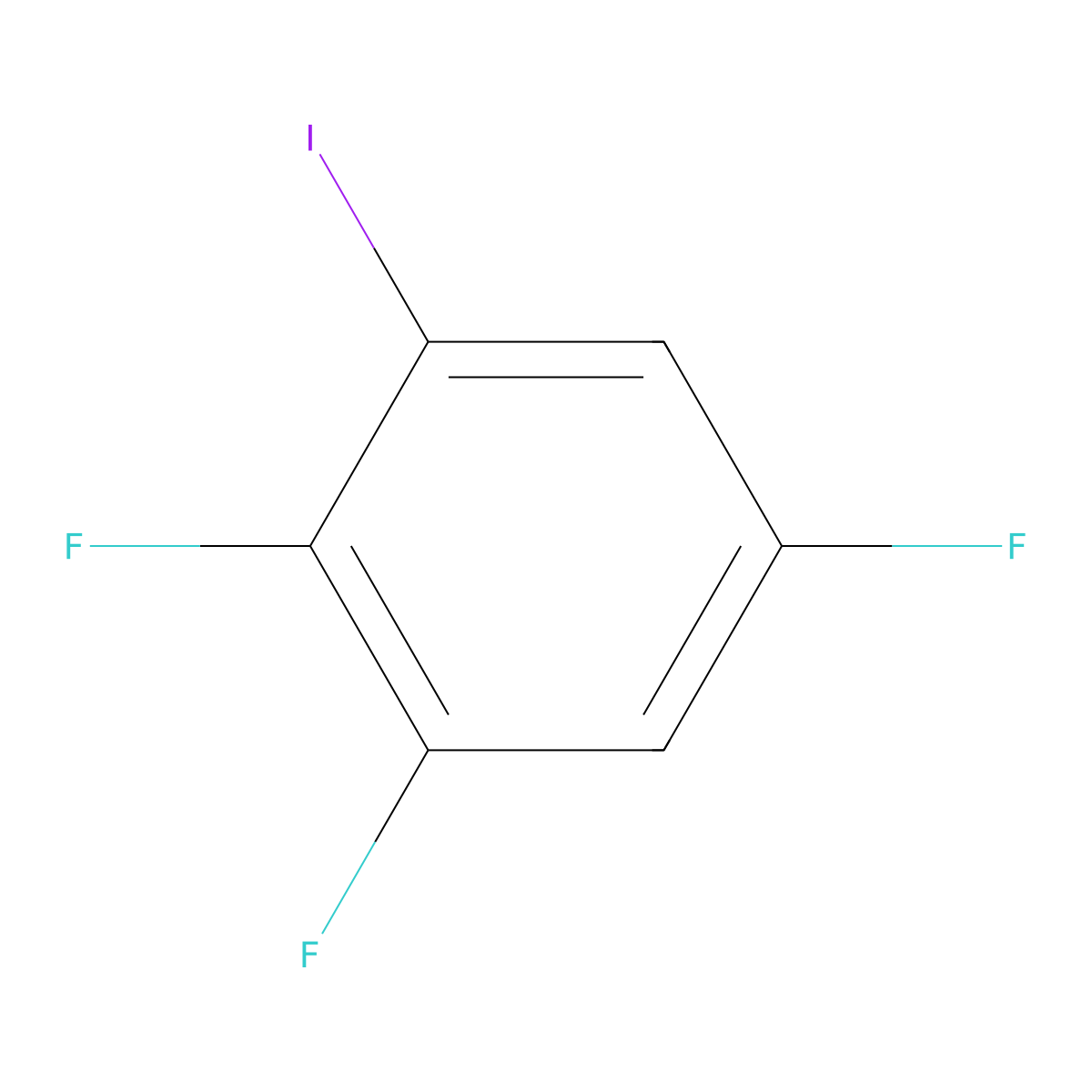 2,3,5-Trifluoroiodobenzene molecular structure, CAS 622379-51-5