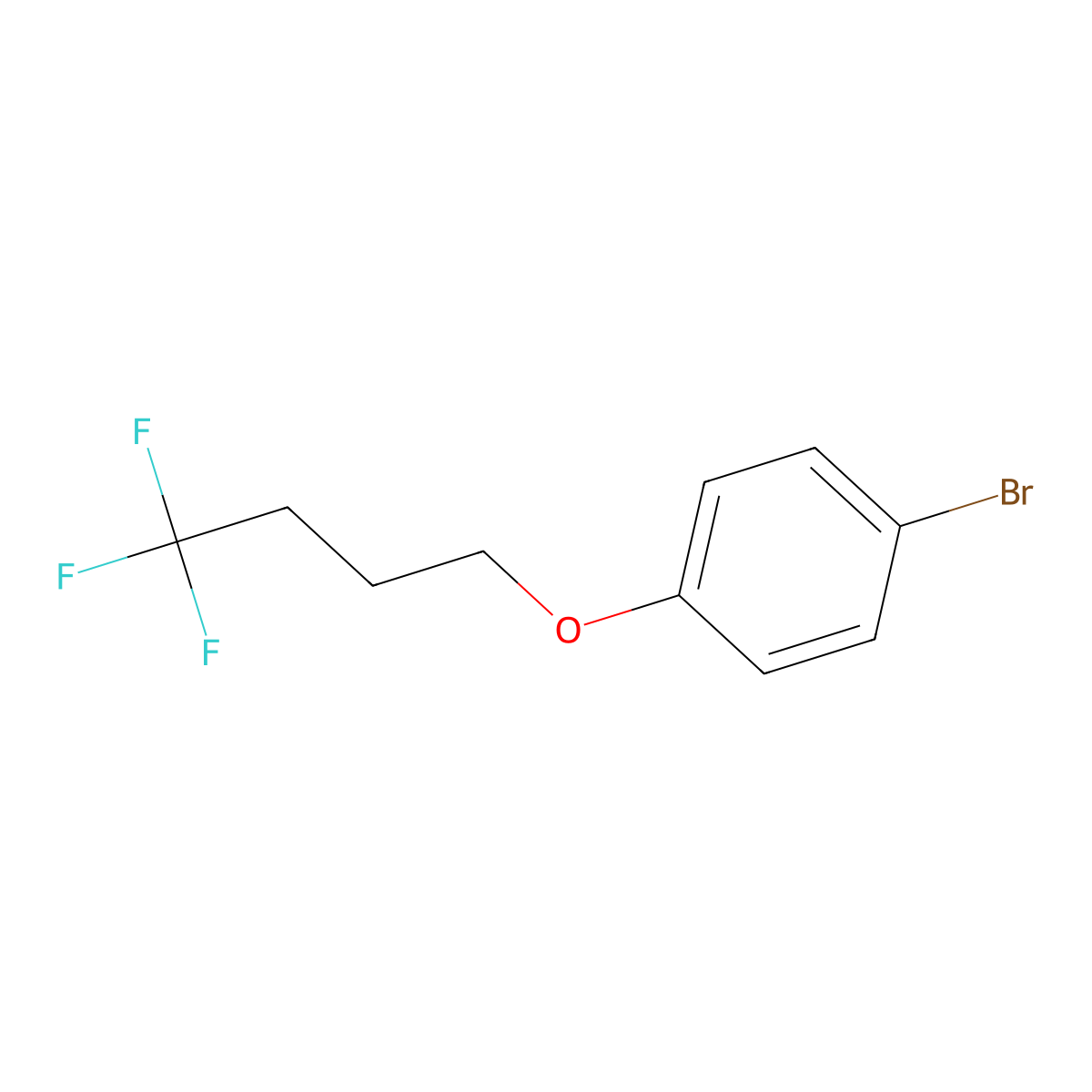 1-Bromo-4-(4,4,4-trifluorobutoxy)benzene molecular structure, CAS 622387-06-8