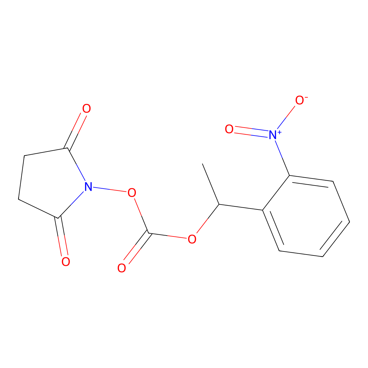 2,5-Dioxopyrrolidin-1-yl 1-(2-nitrophenyl)ethyl carbonate molecular structure, CAS 622398-31-6