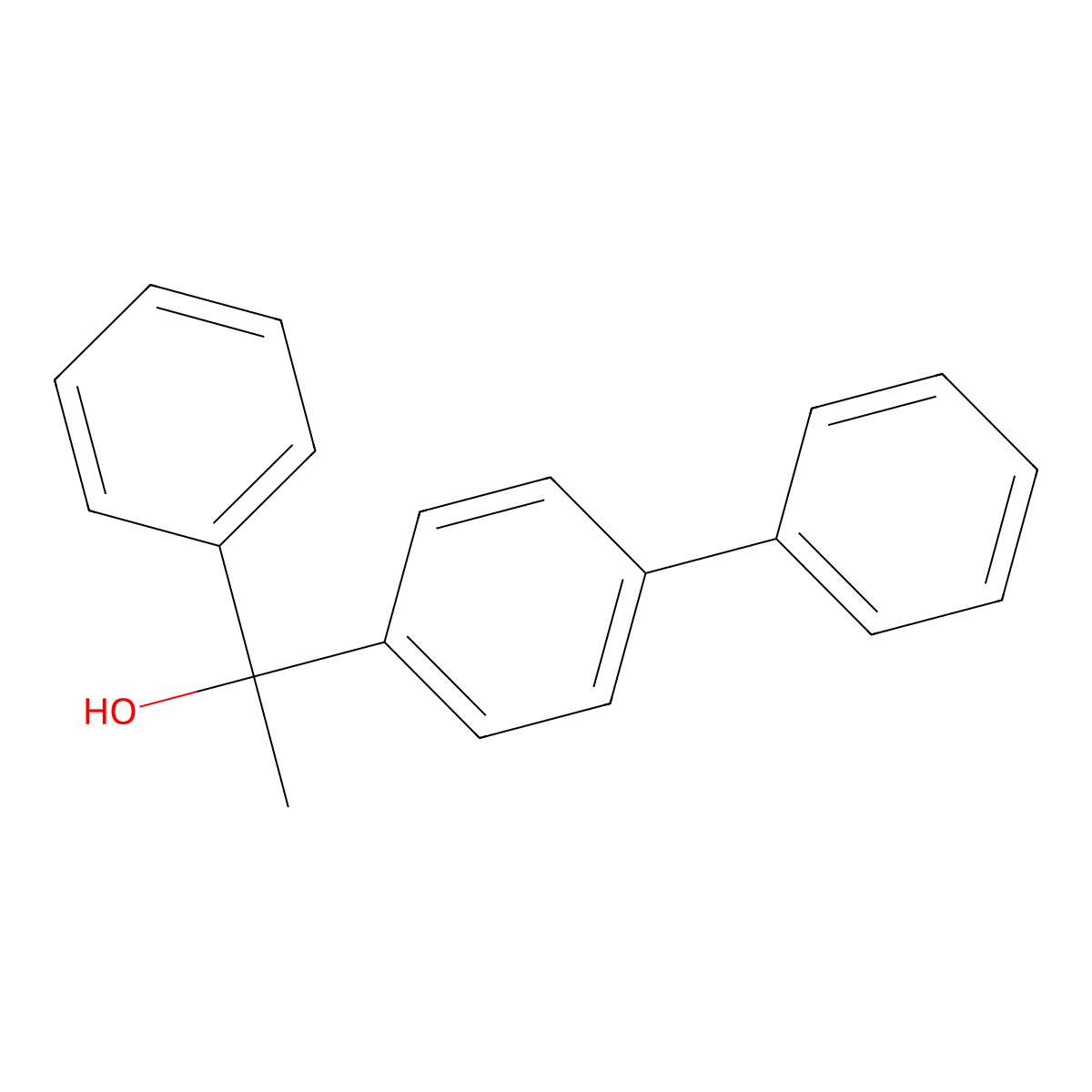 a-Methyl-a-phenyl[1,1'-biphenyl]-4-methanol molecular structure, CAS 622408-02-0