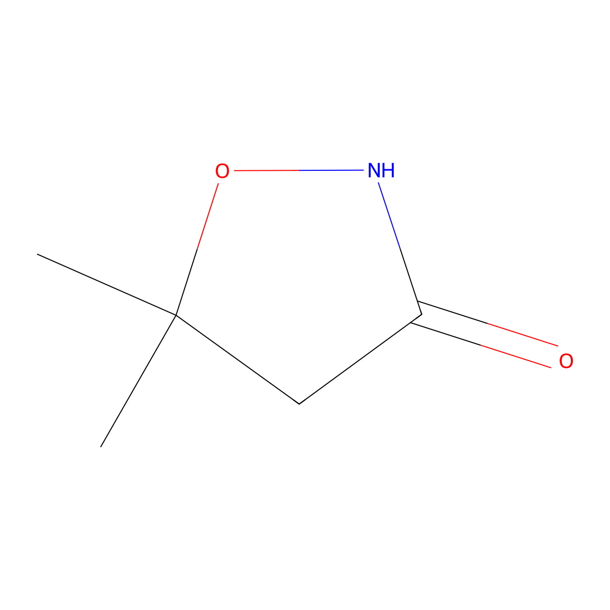 5,5-Dimethyl-1,2-oxazolidin-3-one molecular structure, CAS 62243-00-9