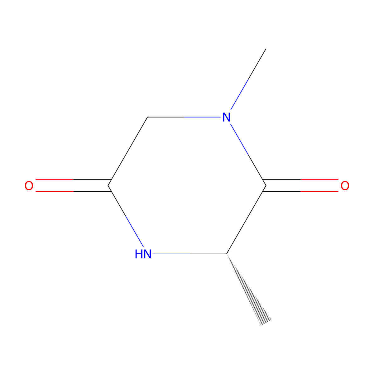 (3S)-1,3-Dimethylpiperazine-2,5-dione molecular structure, CAS 62246-37-1