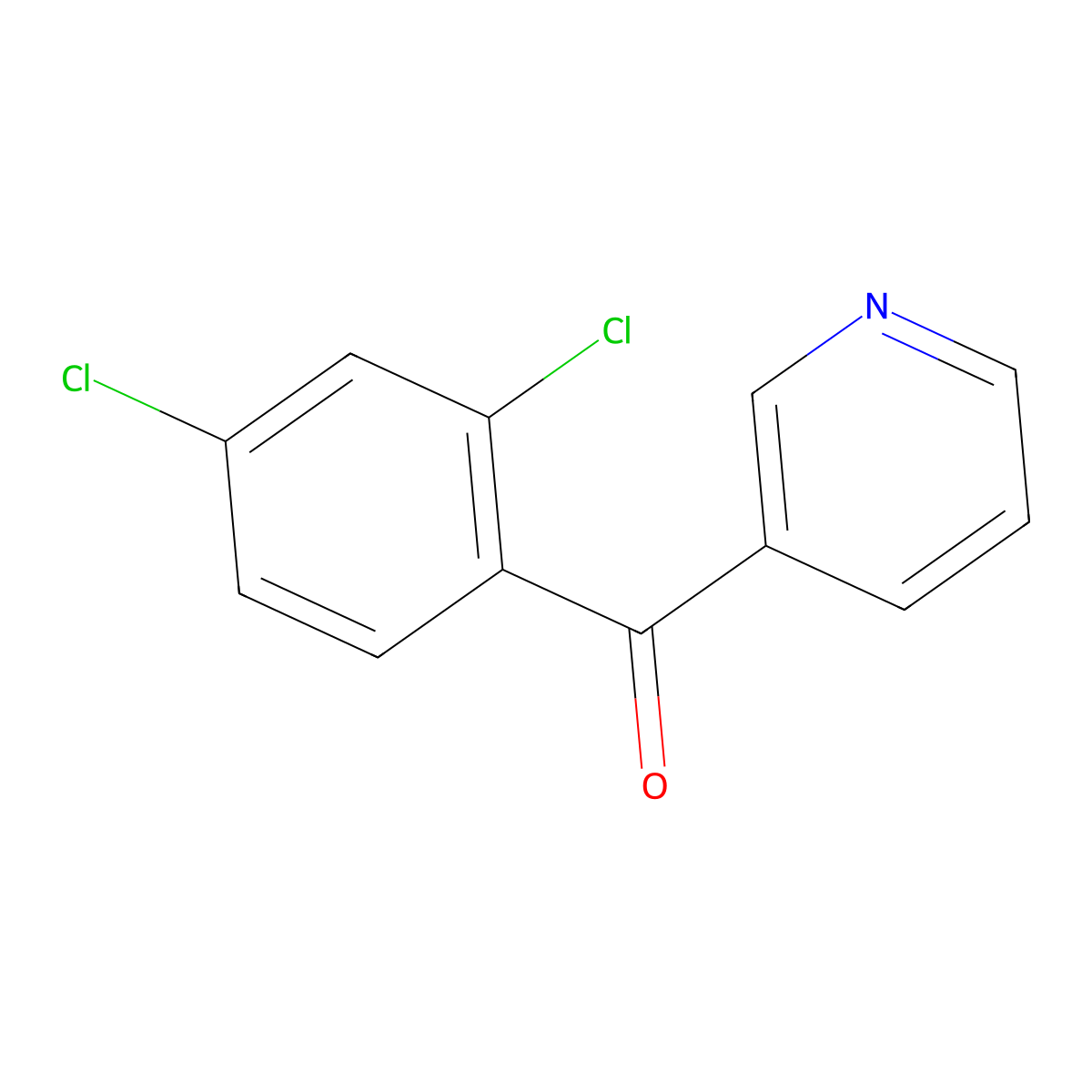 3-(2,4-Dichlorobenzoyl)pyridine molecular structure, CAS 62247-01-2