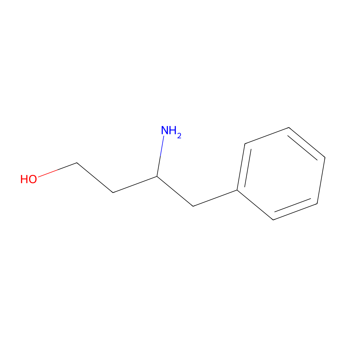 3-Amino-4-phenylbutan-1-ol molecular structure, CAS 62247-37-4
