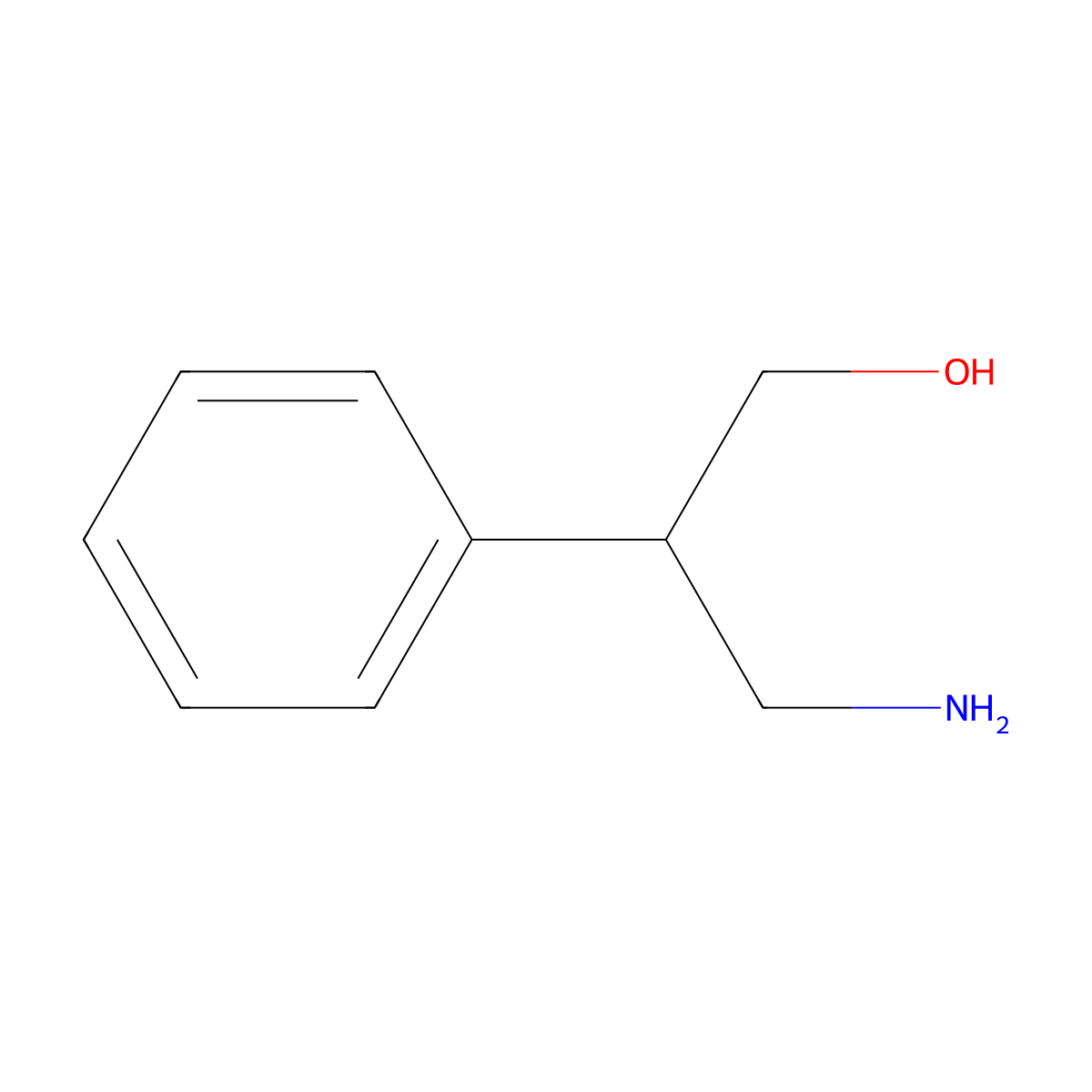 3-Amino-2-phenylpropan-1-ol molecular structure, CAS 62247-39-6