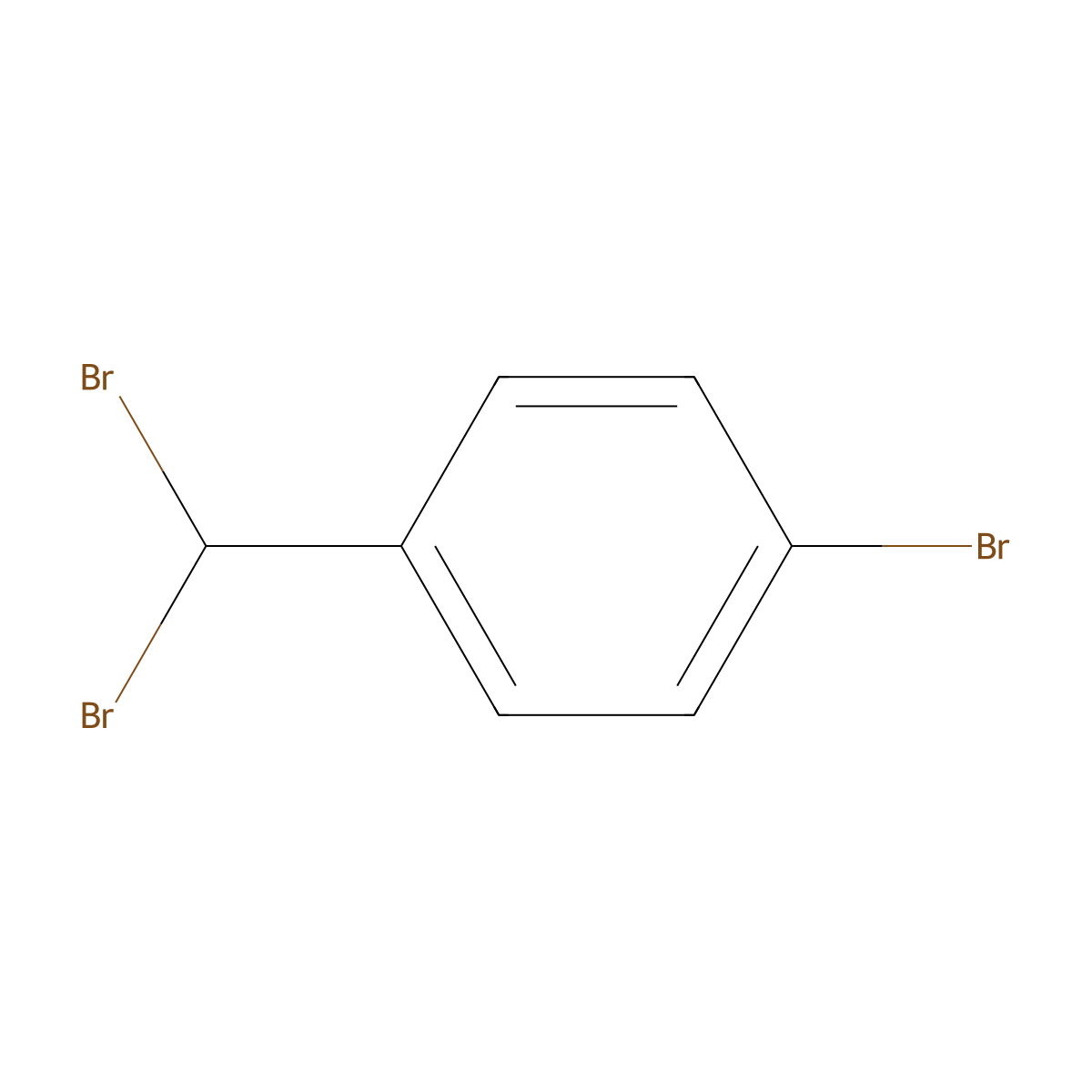 1-Bromo-4-(dibromomethyl)benzene molecular structure, CAS 62247-77-2