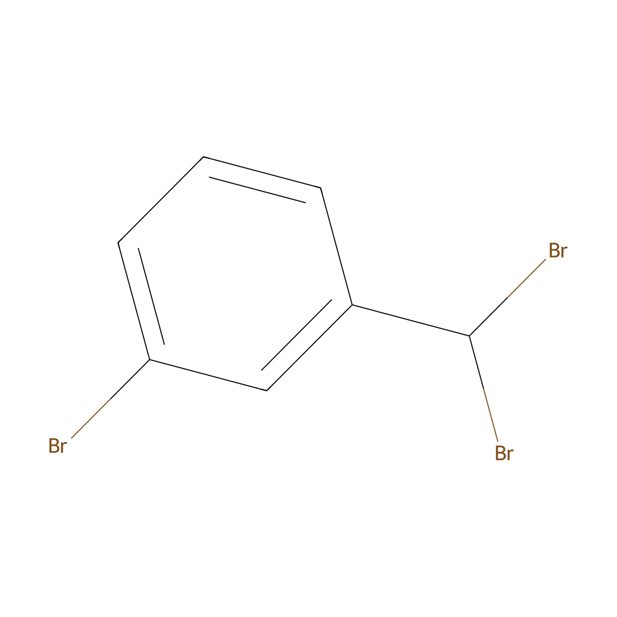 Benzene, 1-bromo-3-(dibromomethyl)- molecular structure, CAS 62247-78-3
