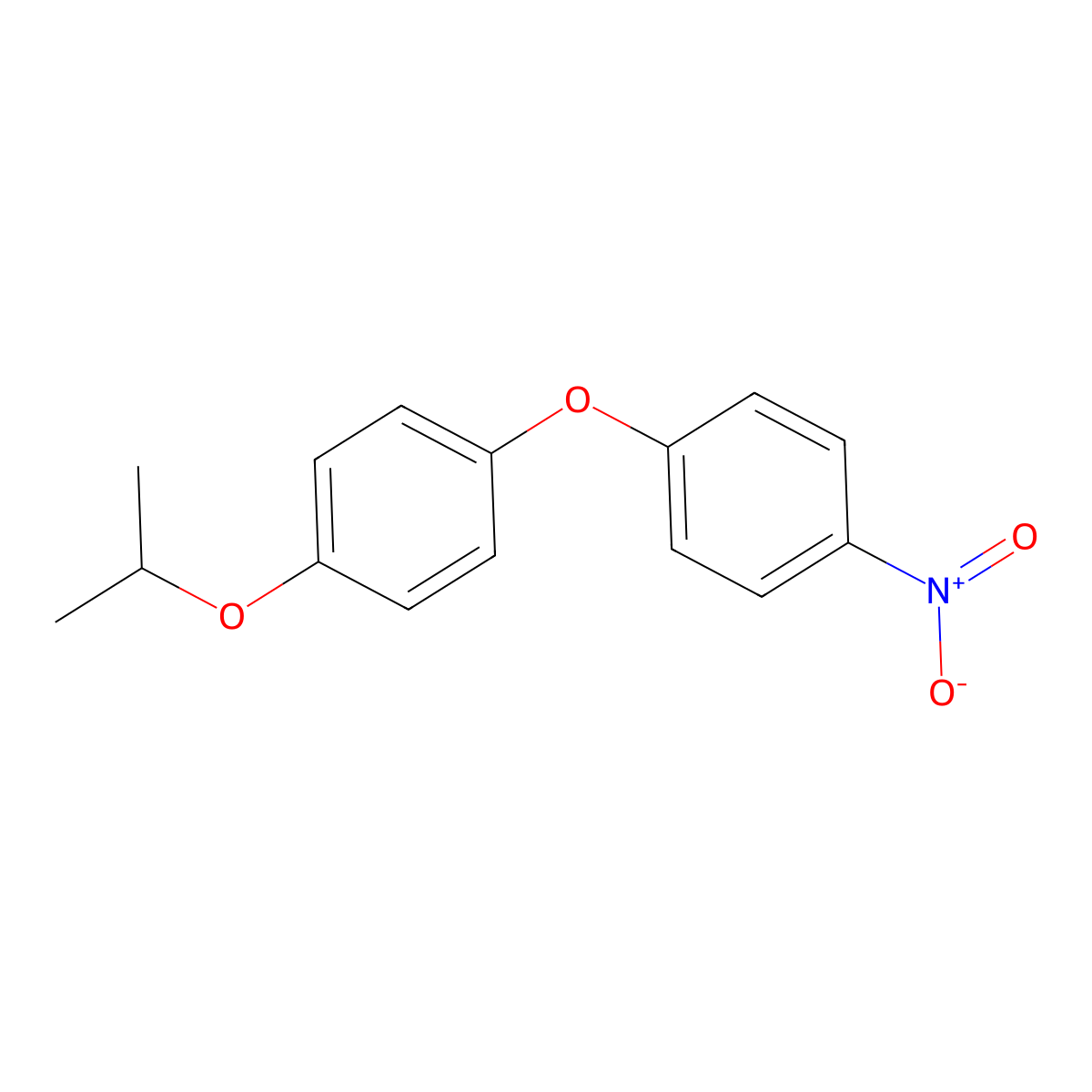 1-Nitro-4-{4-[(propan-2-yl)oxy]phenoxy}benzene molecular structure, CAS 62248-43-5