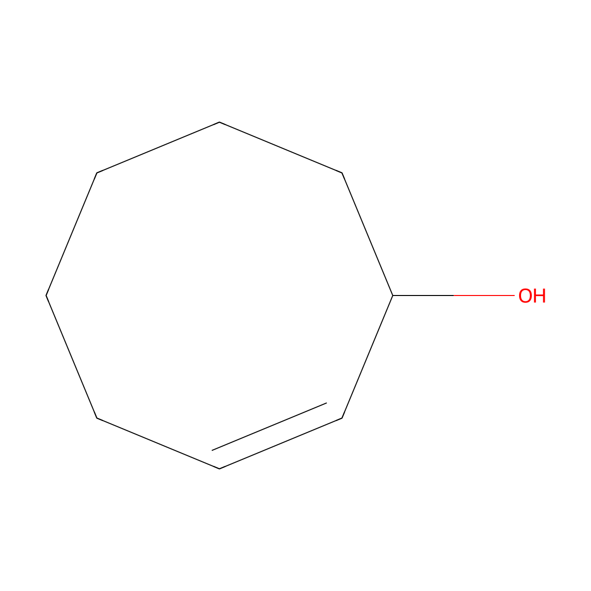 2-Cycloocten-1-ol molecular structure, CAS 62249-35-8