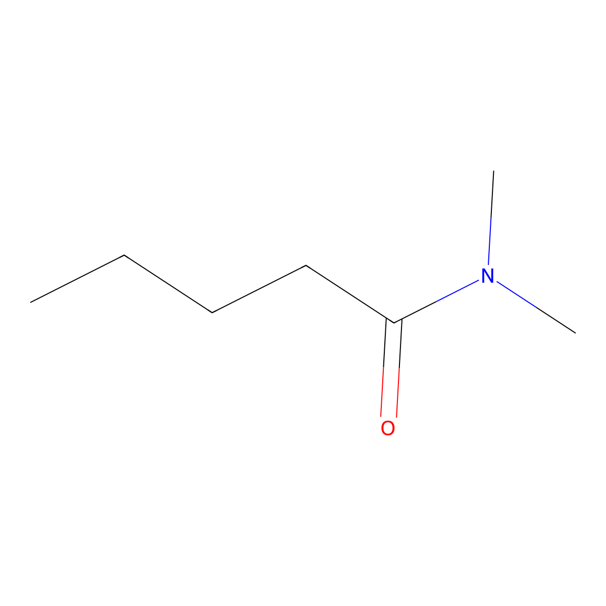 N,N-Dimethylpentanamide molecular structure, CAS 6225-06-5