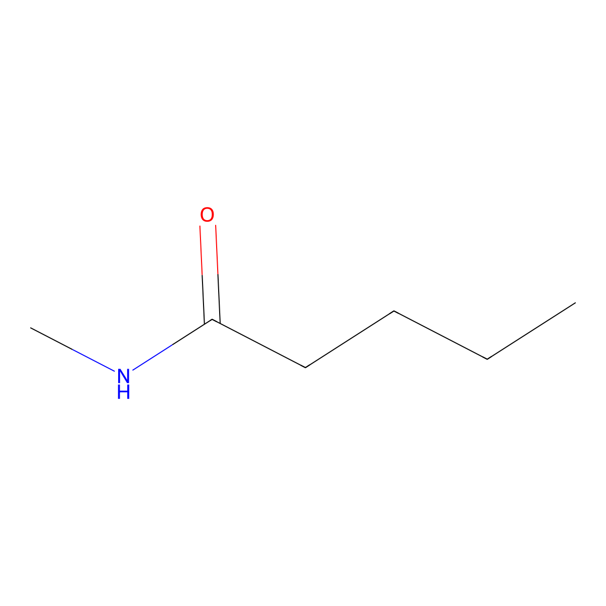 N-Methylpentanamide molecular structure, CAS 6225-10-1