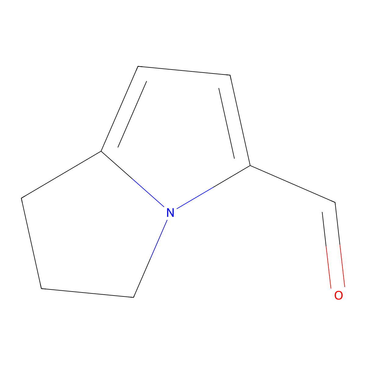 2,3-Dihydro-1H-pyrrolizine-5-carbaldehyde molecular structure, CAS 6225-59-8