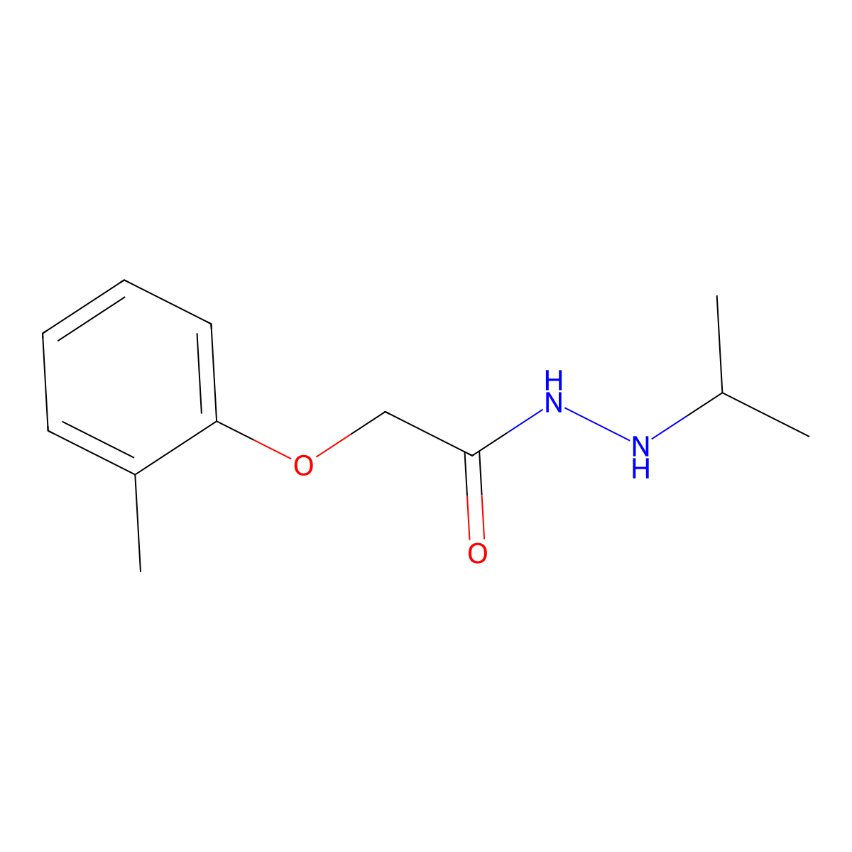 N'-isopropyl-2-(2-methylphenoxy)acetohydrazide molecular structure, CAS 62251-73-4