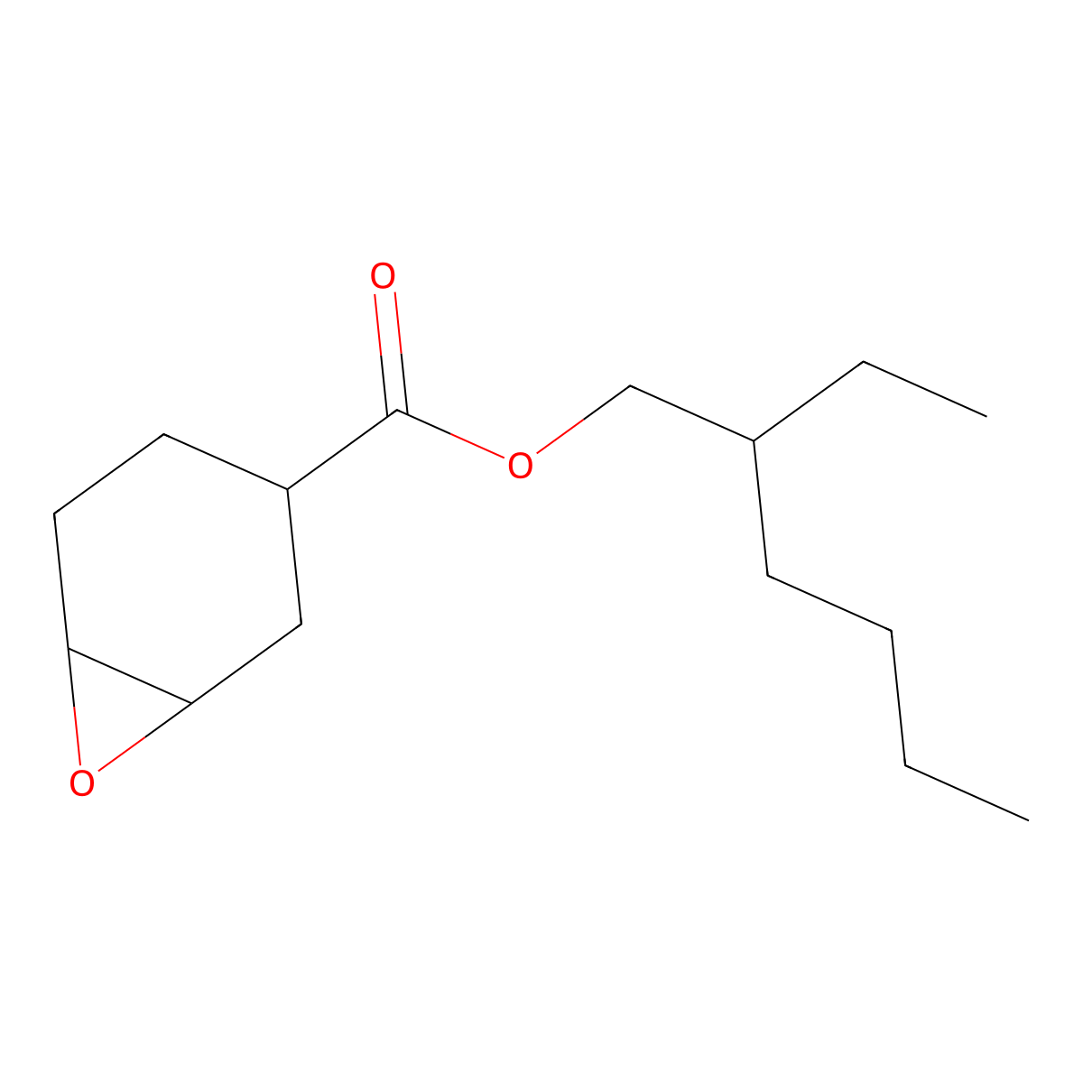 7-Oxabicyclo[4.1.0]heptane-3-carboxylic acid, 2-ethylhexyl ester molecular structure, CAS 62256-00-2