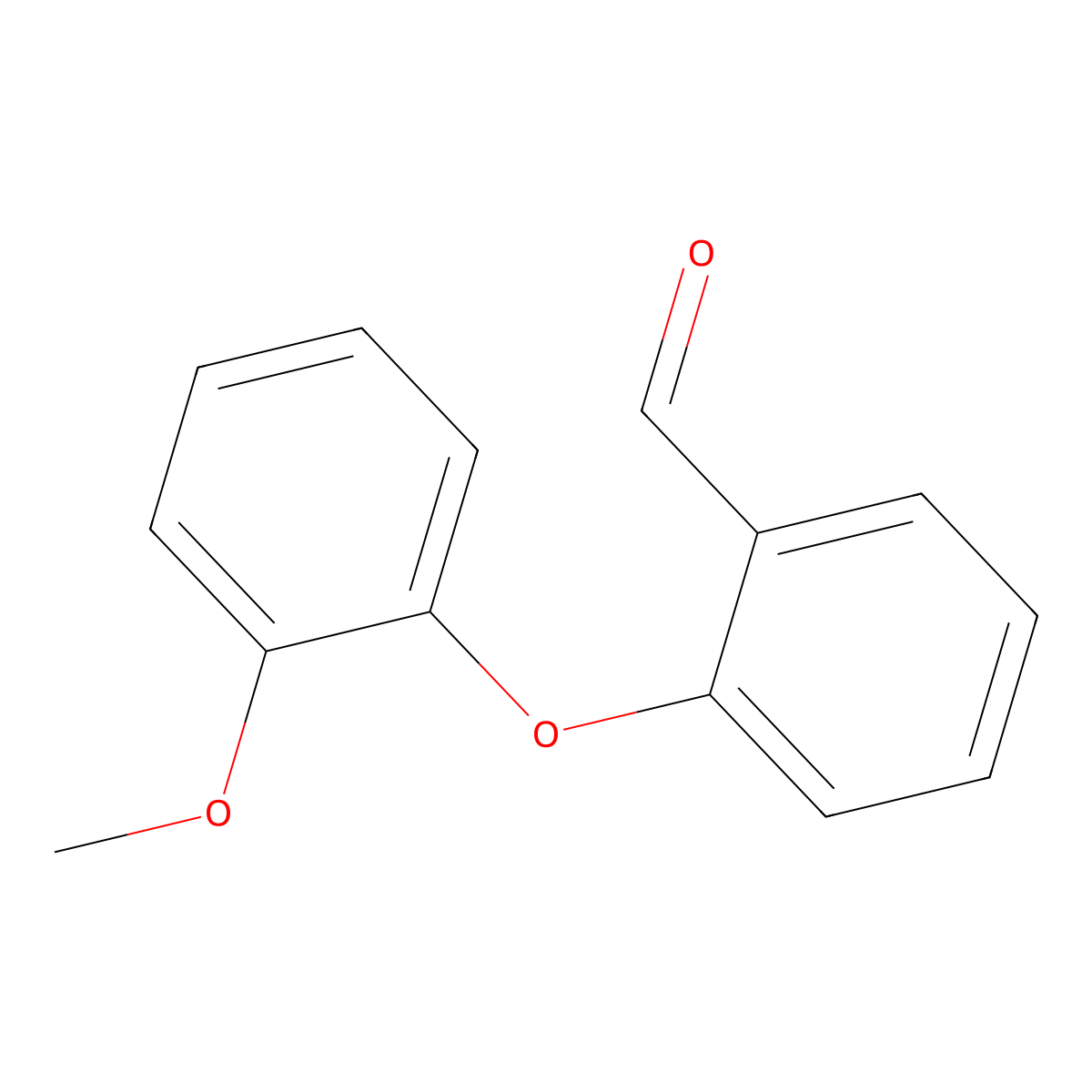 2-(2-Methoxyphenoxy)benzaldehyde molecular structure, CAS 62256-40-0