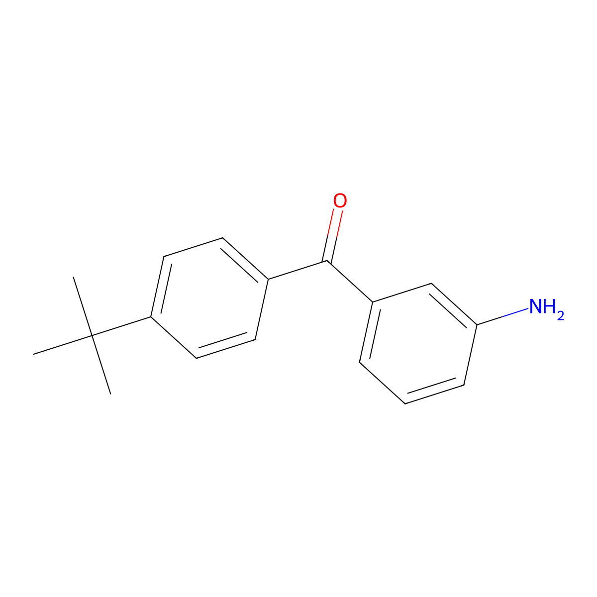 (3-Aminophenyl)(4-tert-butylphenyl)methanone molecular structure, CAS 62261-28-3