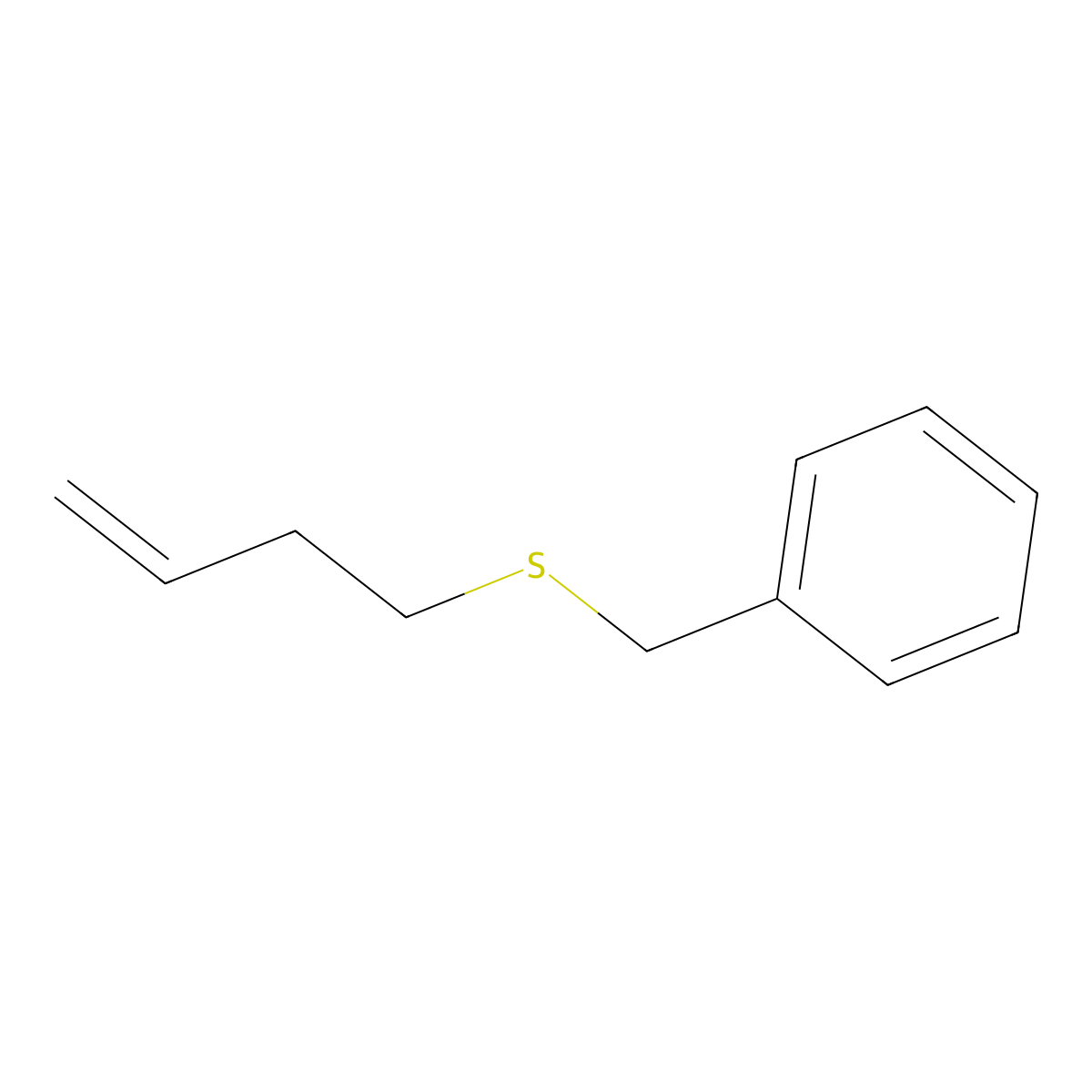 Benzene, [(3-butenylthio)methyl]- molecular structure, CAS 62266-25-5