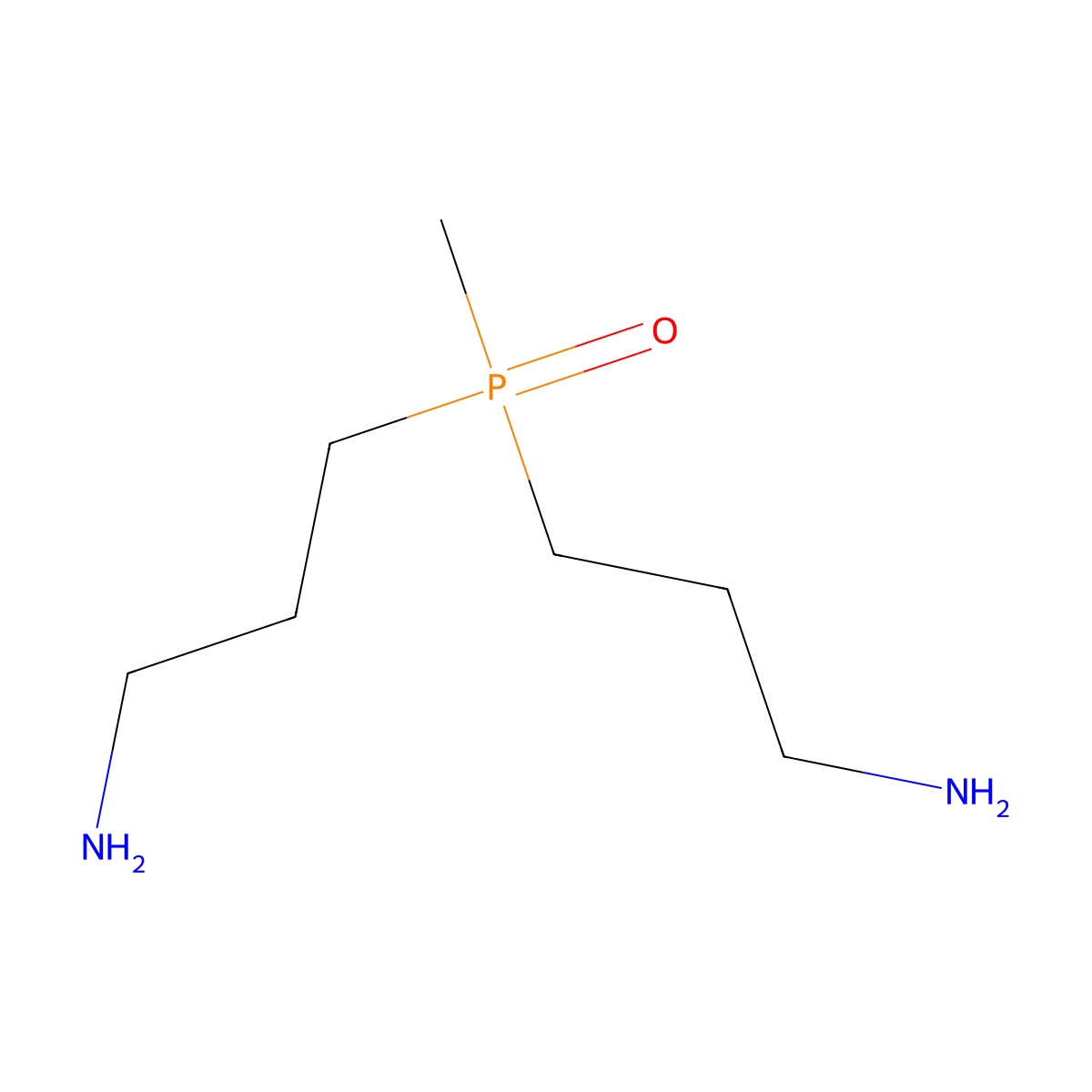 3-[(3-Aminopropyl)(methyl)phosphoryl]propan-1-amine molecular structure, CAS 62271-90-3