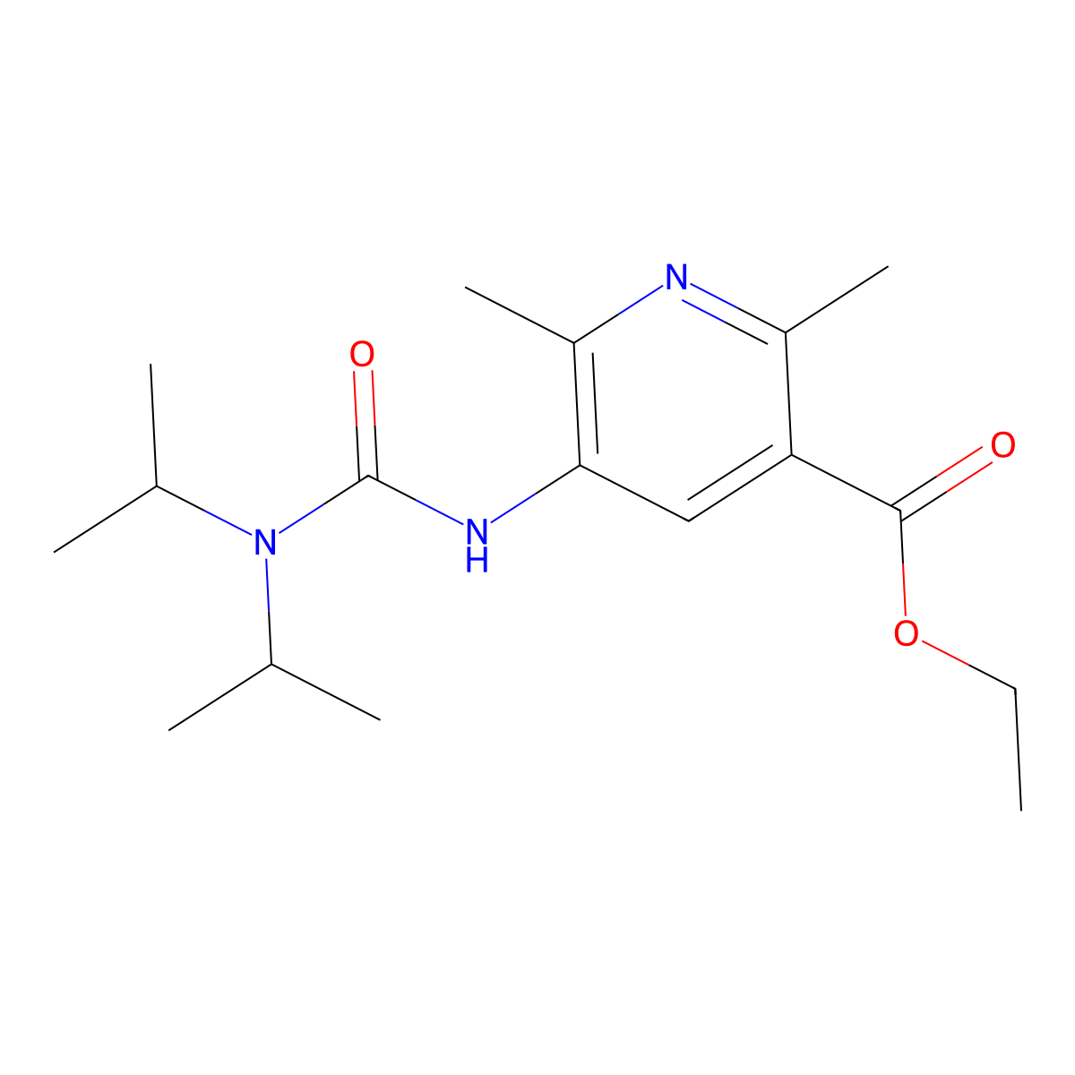 Ethyl 5-(3,3-diisopropylureido)-2,6-dimethylnicotinate molecular structure, CAS 622788-59-4