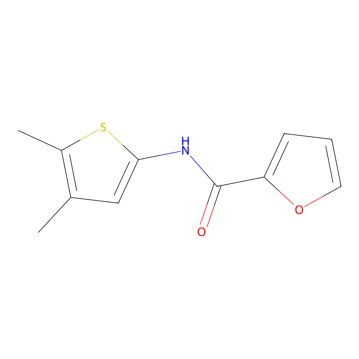 N-(4,5-dimethylthiophen-2-yl)furan-2-carboxamide molecular structure, CAS 622791-40-6