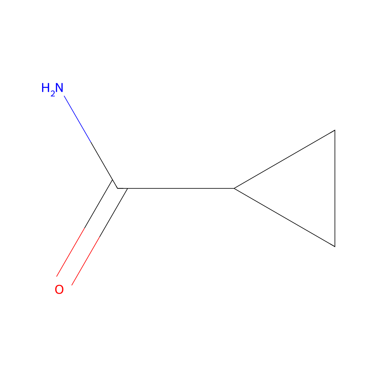 Cyclopropanecarboxamide molecular structure, CAS 6228-73-5