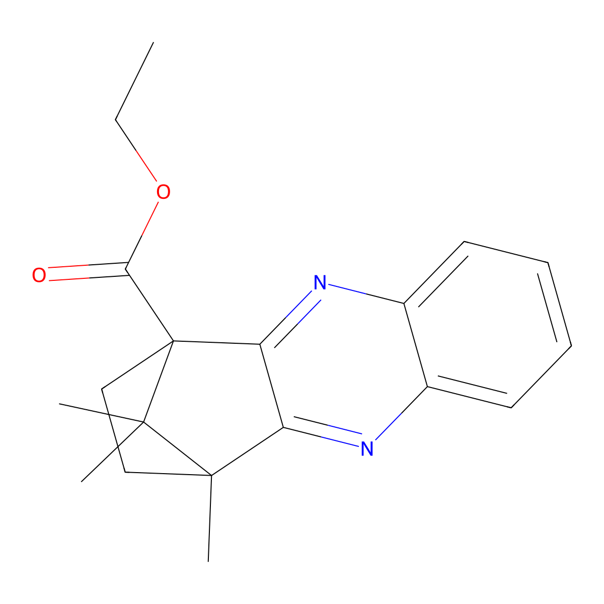 ethyl 4,11,11-trimethyl-3,4-dihydro-1,4-methanophenazine-1(2H)-carboxylate molecular structure, CAS 622802-12-4