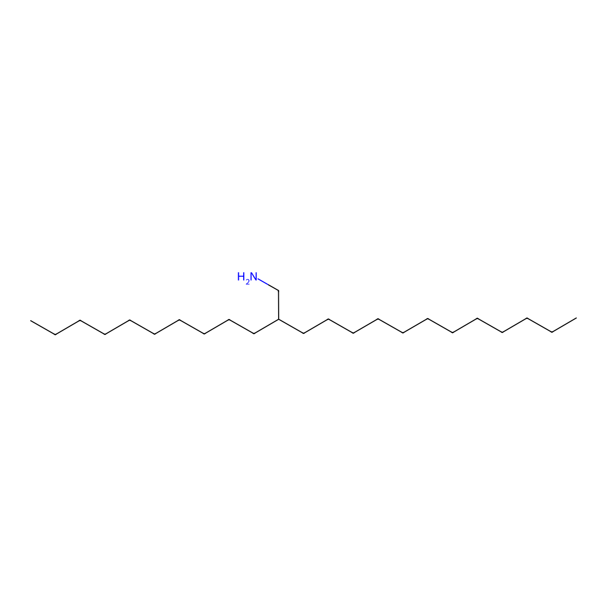 2-Decyltetradecan-1-amine molecular structure, CAS 62281-07-6