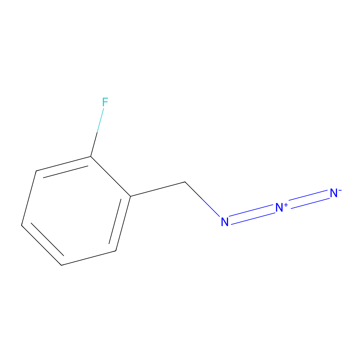 1-(Azidomethyl)-2-fluorobenzene molecular structure, CAS 62284-30-4